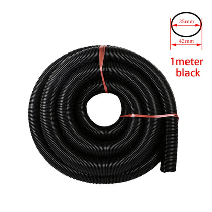 Vacuum Cleaner Thread Hose Inner 35mm/Outer 42mm Bellows Straws Durable Flexible Soft Pipe Replacement Vacuum Cleaner Tube Black