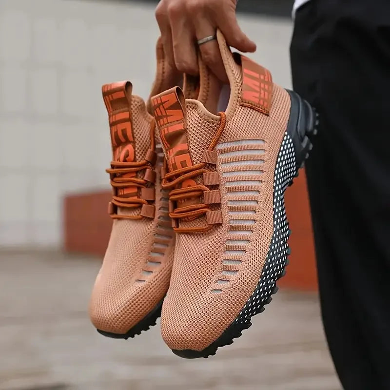 Men Casual Sneakers Summer Breathable Sport Shoes Lightweight Outdoor Mesh Running Shoes Athletic Jogging Tenis Walking Shoes