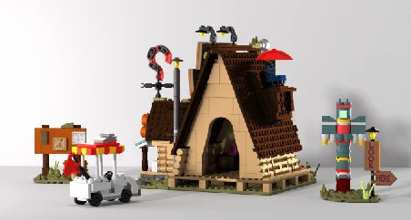 1125PCS/set CLassic TV Shows Gravityed Fall House Building Block Toy for Kids Fan Gifts Farm Architecture Model Bricks City View