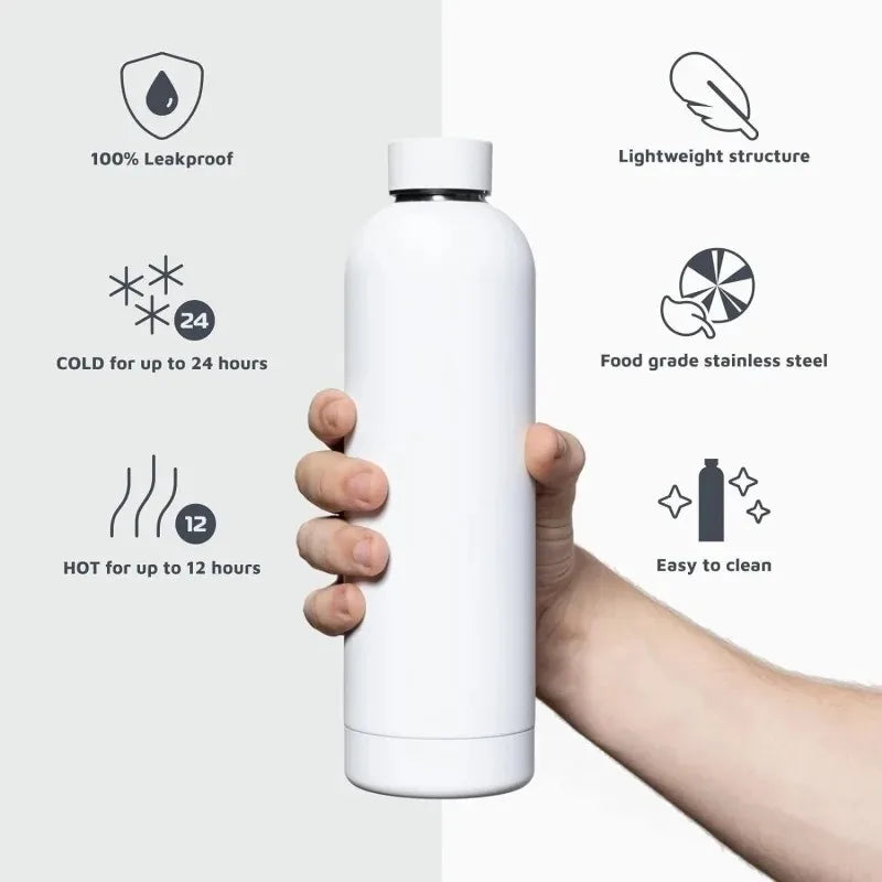 Custom Logo Thermos Large Vacuum Flask Stainless Steel Portable Thermos Bottle Outdoor Sports Water Bottle Travel Mug 500/750ml
