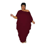 Vestido longo irregular de praia para férias feminino, vestidos plus size, elegante festa clube maxi, streetwear solto, roupas casuais