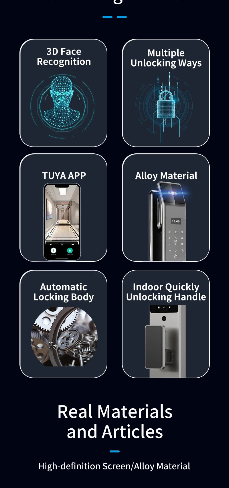 XSDTS Wifi Tuya APP Face Recognition Smart Door Lock With Camera Video Call Voice Intercom Digital Door Lock Automatic Door Lock