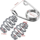 12" Motorcycle Universal PU Solo Driver Seat Springs Bracket Mount Kit For Harley Honda Yamaha Kawasaki Suzuki Indian Triumph