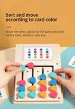 Montessori Wooden Color Shape Matching Cognition Learning Game Board Early Stimulate Children Brain Logic Thinking Develop Toys