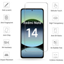 6in1 Full Gule Glass For Xiaomi Redmi Note 14 Tempered Glass Redmi Note 14 Screen Protector Camera Lens Film Redmi Note 14