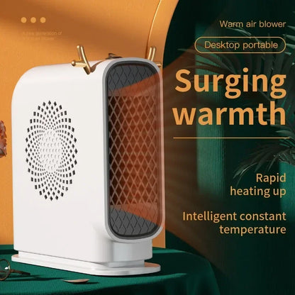 Mini calentador eléctrico portátil de calentamiento rápido, ahorro de energía, dispositivo de calentamiento portátil, ideal para uso doméstico y calefacción de dormitorios.
