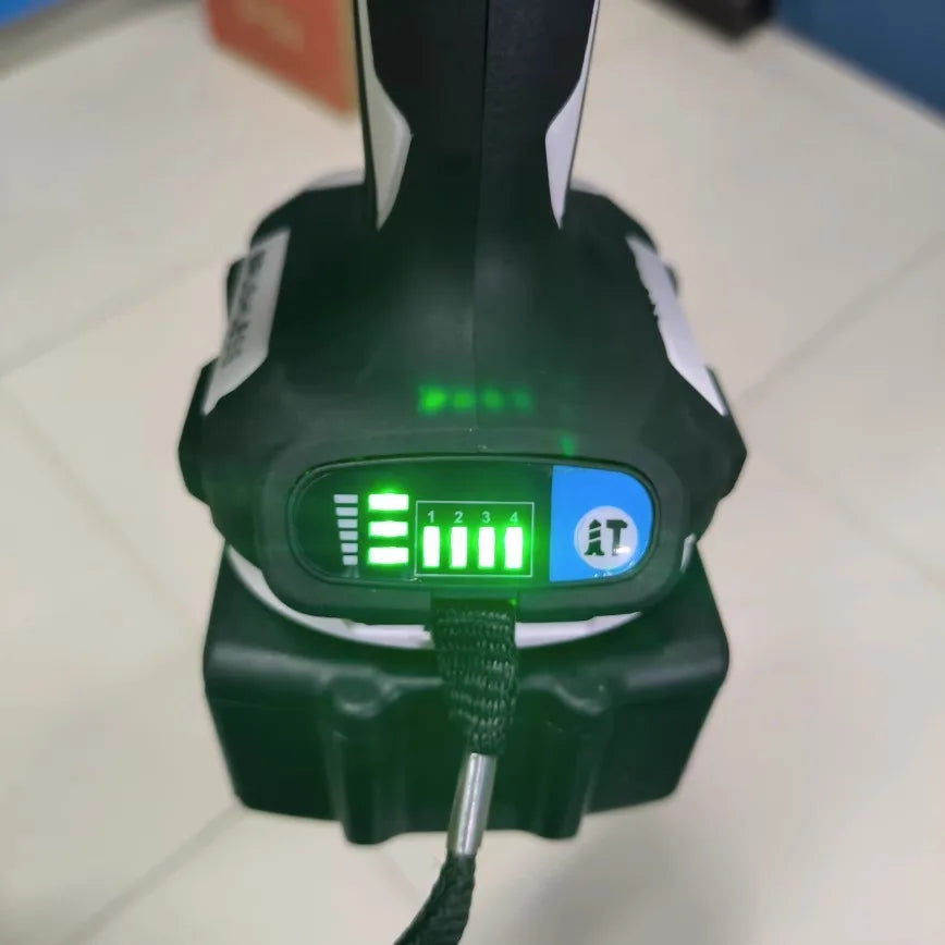 Destornillador sin escobillas Makita DTD173, destornillador eléctrico recargable en blanco y negro, atornillador de impacto para reparación de automóviles. 