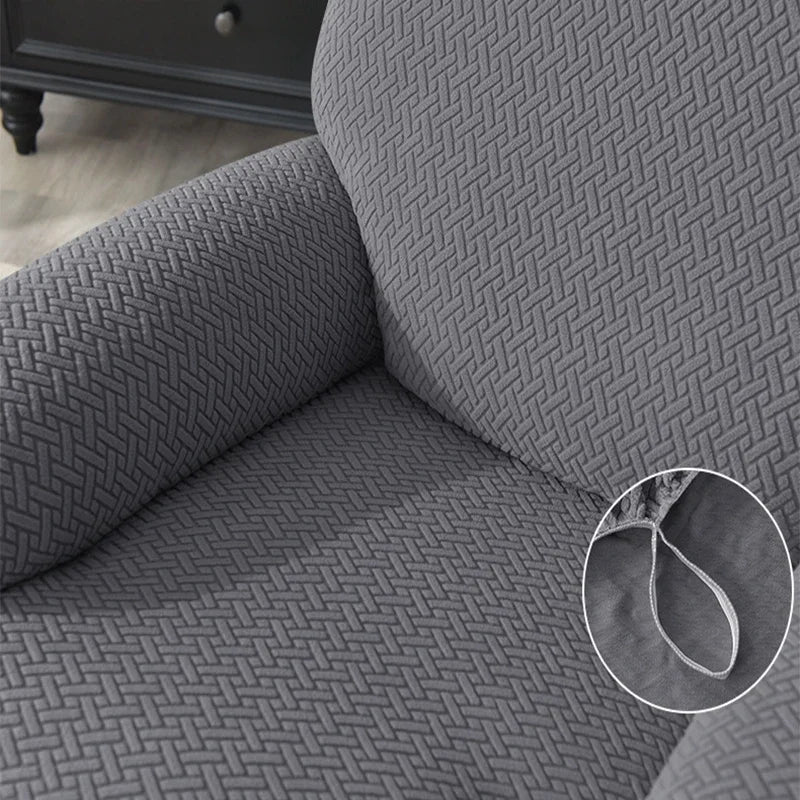 Jacquard Stretch Recliner Sofa Covers Elastic Split Armchair Chair Cover Non-Slip Chairs Slipcovers for Living Room