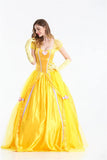Halloween Costume Belle Princess Dress Adult Beauty and Beast Anime Belle Dress Cosplay Performance Women Birthday Gifts