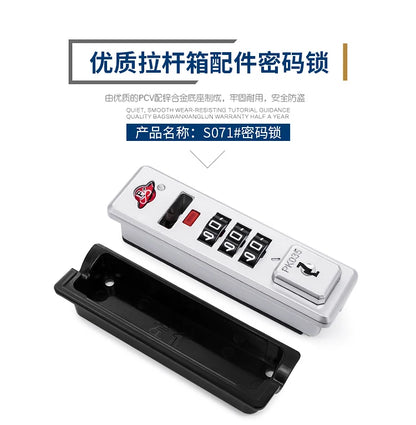 TSA customs lock luggage compartment password lock accessories PKE buckle trolley case accessories buckle luggage bag lock