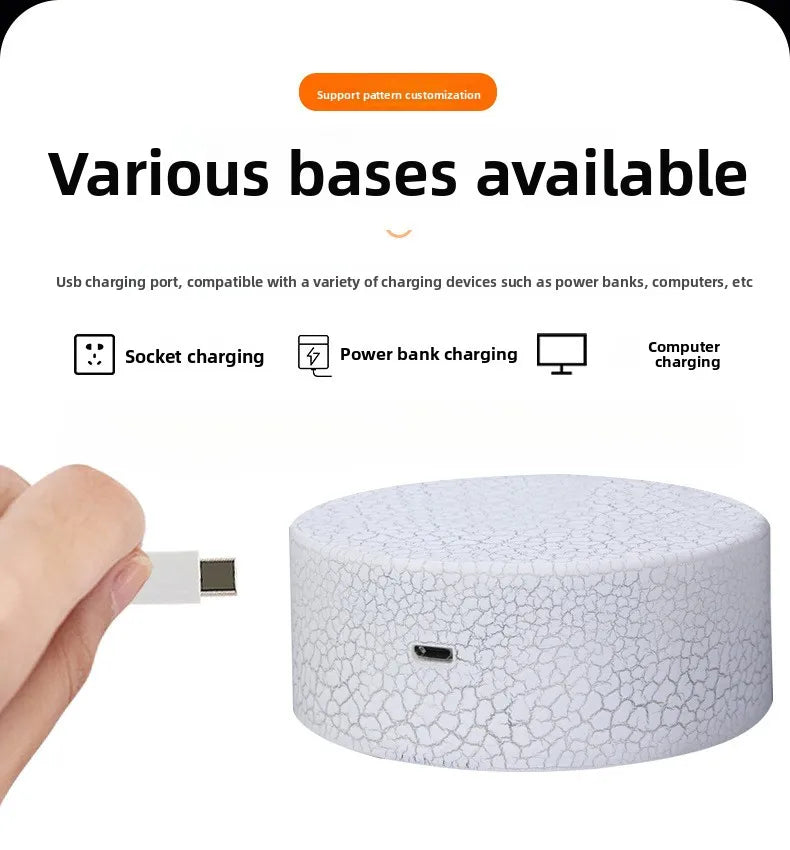 3D Night Light，Acrylic Material，Yes DIY Photo、logo，Touch Control，Creative Gifts and Advertising Tools