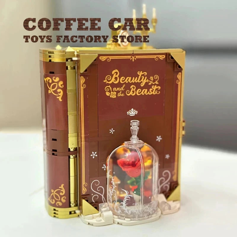 Dream Princess 3D Storybook Building Blocks Books Anime Film MOC Bricks Toys Cute Fairy Tales Model Children Girl Birthday Gifts