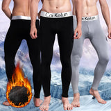 Calzoncillos largos térmicos para hombre, ropa interior de invierno cálida y agradable para la piel, mallas elásticas suaves y cómodas de talla grande.