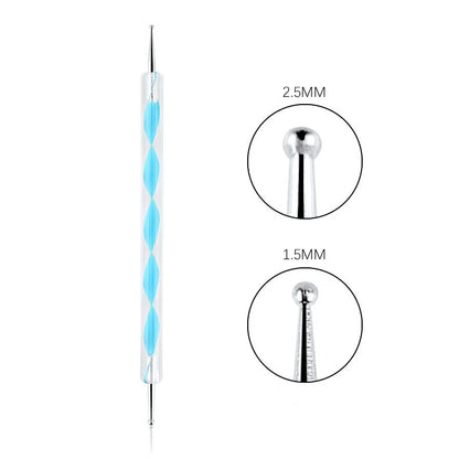 Nail Art Dotting Pen, Spiral Rod Hook Pen, Drawing Painting Marbleizing DIY Manicure tools
