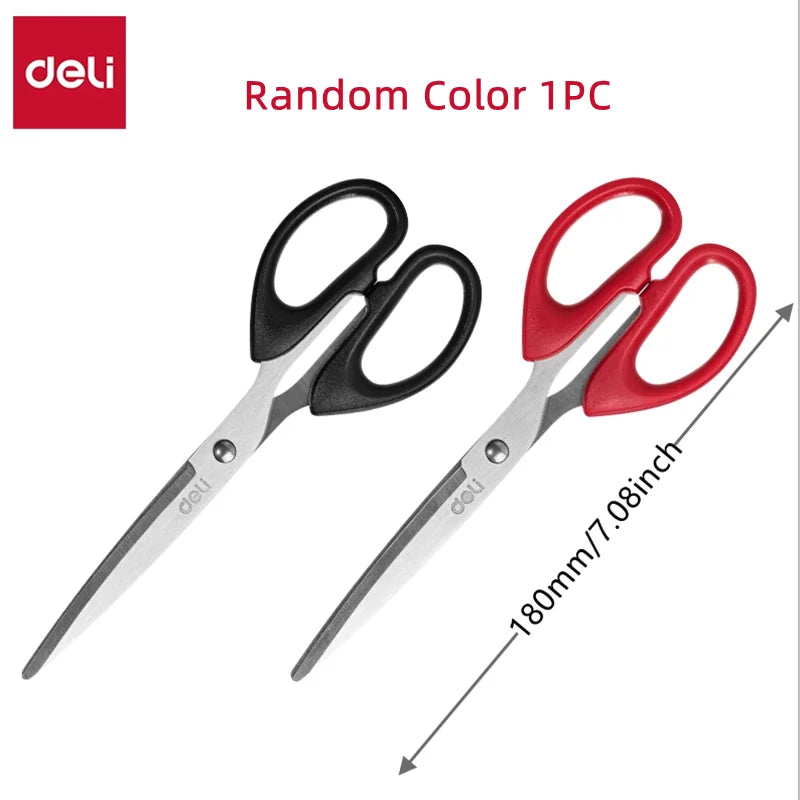 DELI Soft Handle Scissors for Office & Home Use - Durable Sharp Handcraft Scissors for Crafting & Office Supplies