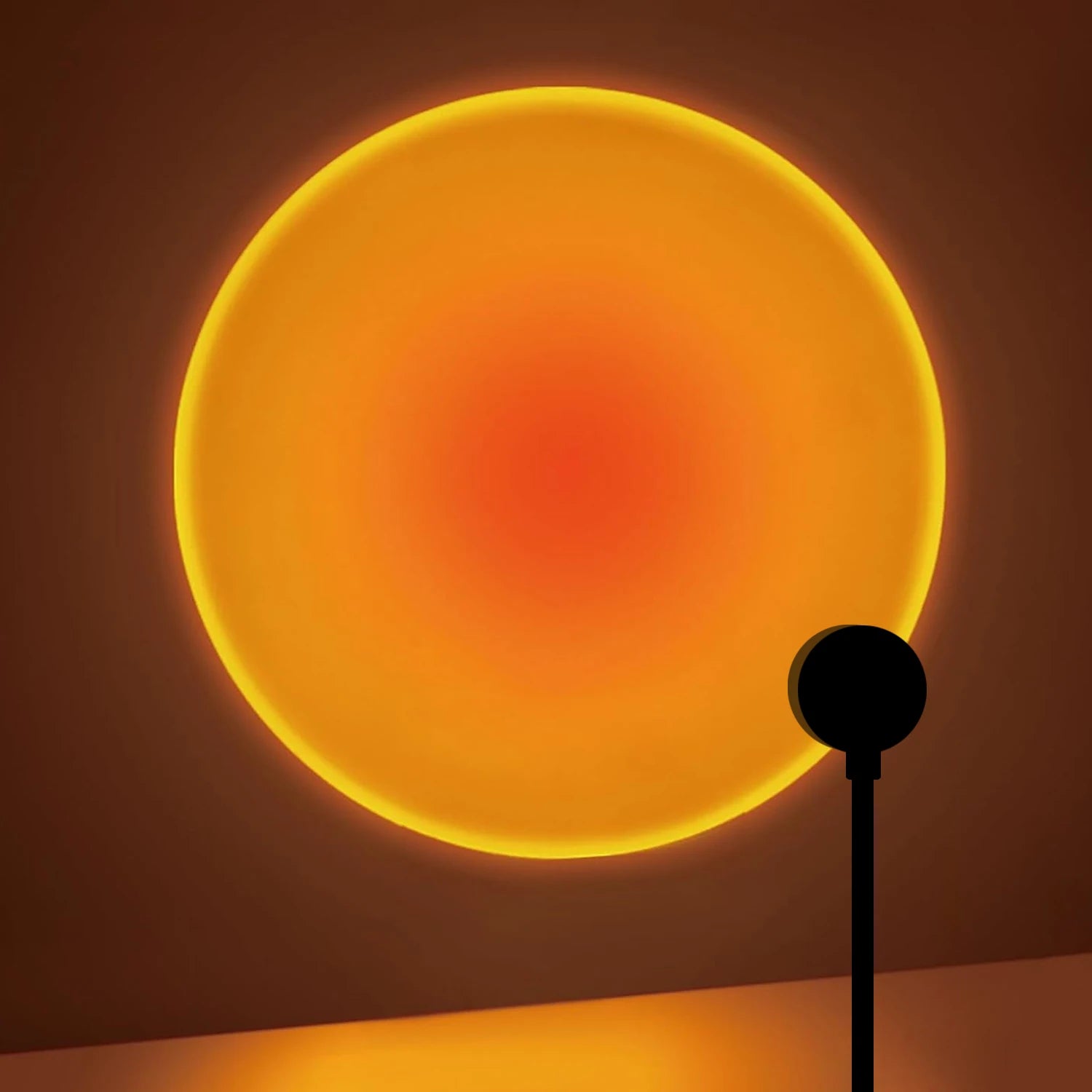 Luminária de Projeção de Pôr do Sol, Lâmpada de Atmosfera USB para Decoração, Rotativa em Vários Ângulos, Ideal para Sala de Estar e Quarto