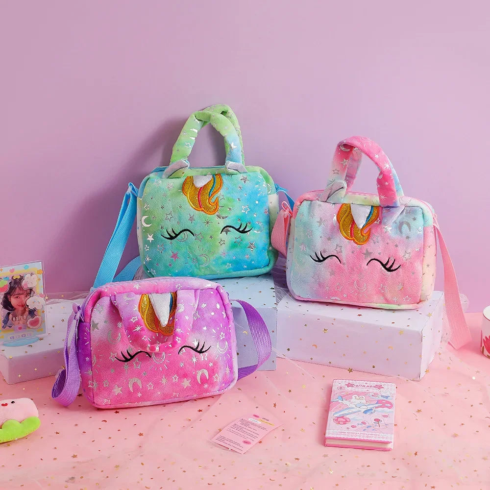 Bolsos de unicornio para niñas, bonitos bolsos cruzados para niños, regalo para niñas, monedero pequeño.
