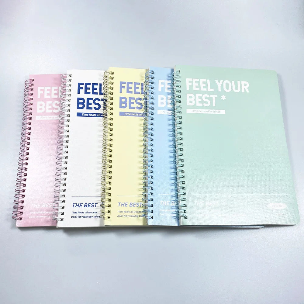 A5 B5 Thickened Spiral Notebooks Perforated Pages Loose-leaf Notebook for Students School Office Stationery Supplies