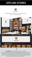 BULLCAPTAIN Fashion Big Logo Man Wallet High Quality RFID Wallet Coin Purse Compact Mini Card Holder Genuine Leather