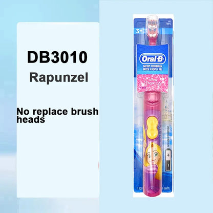 Oral-B Kid Electric Toothbrush Pro-Health Soft Bristle Rounded Vibrate Brush Heads Gum Care Teeth Brush Battery Power for Age 3+