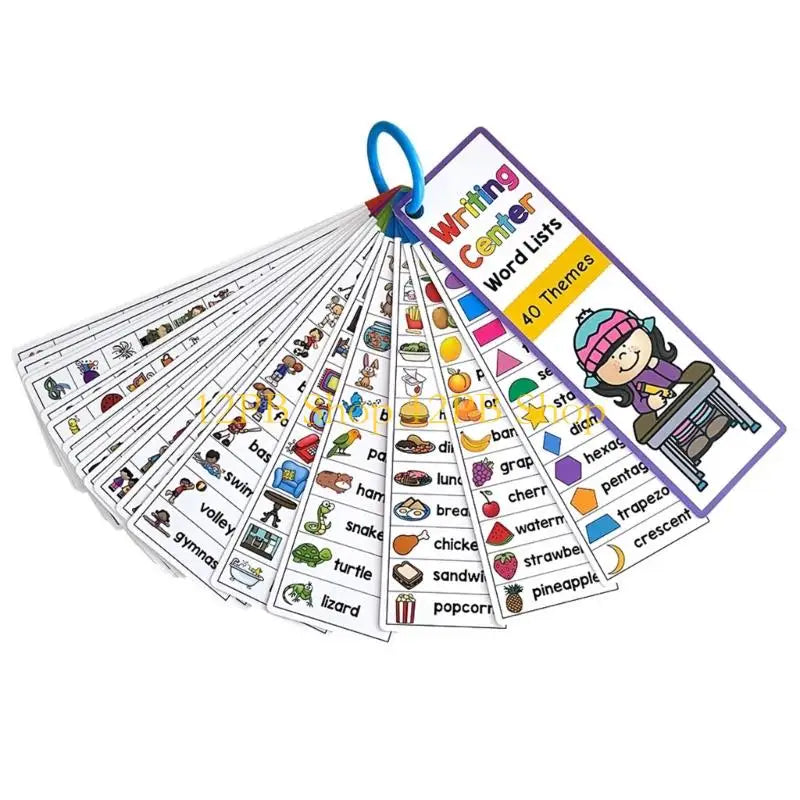 12PB Vocabulary Flashcards Educational Learning Cards Sight Words Flash Cards