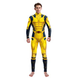 Halloween Adult Show Costume Marvel Costumes Deadpool Wolverine Cosplay Costumes Slim Jumpsuit