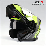 BLD Modular Motorcycle Full Face Helmet ECE Flip-up Double Anti-Fog Visor Purple Bird Sport Design In Stock Adult Men and Women