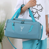 Women's Sports Gym Handbag Waterproof Fitness Training Bag Dry Wet Swimming Tote With Shoes Pocket Travel Luggage Shoulder Bags
