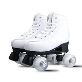 Adult Double-Row Roller Skates, Men's and Women's Flashing Four-Wheel Skates, Fancy Rink Professional Adult Skates