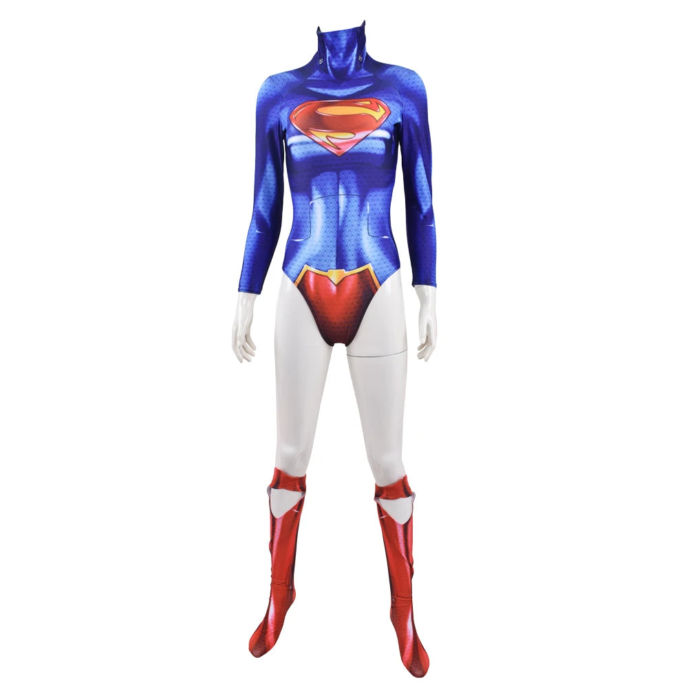 Adults The Man of Steel Cosplay Costume Zentai Suit Superhero Halloween Bodysuit Party Jumpsuit