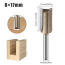 6mm Shank CNC Straight Bit Flush Trim Single Double Flute Router Bit Tungsten Carbide Milling Cutter Woodworking Tools