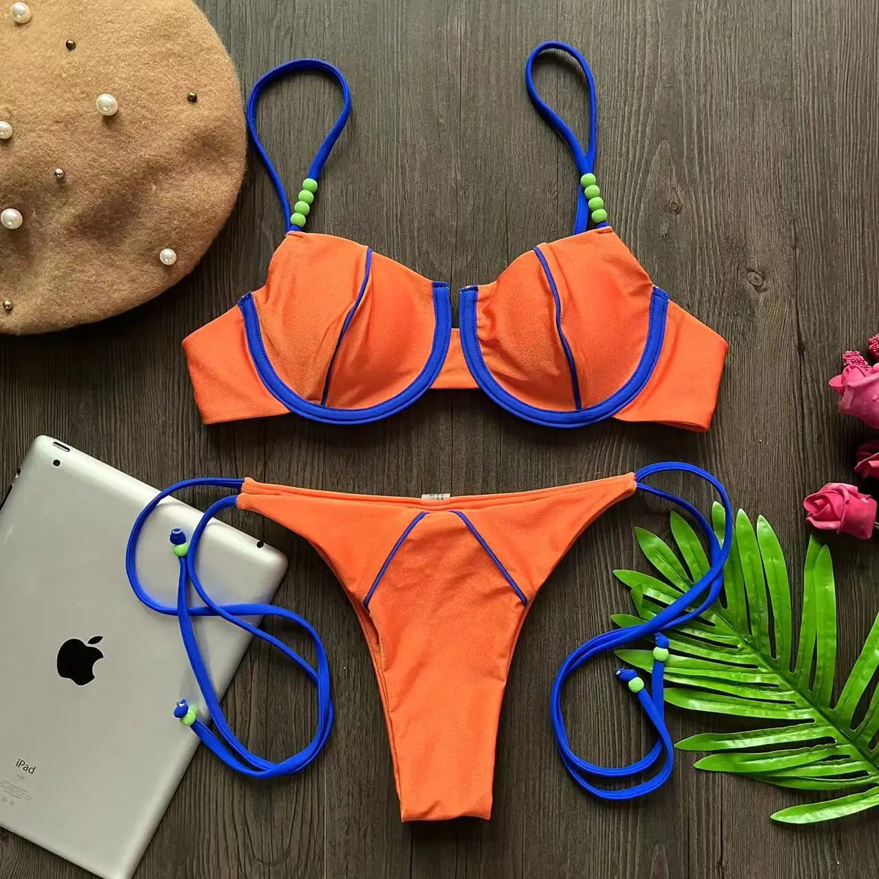 RUOTONGSEPT Nuevo conjunto de bikini push up sexy para mujer, traje de baño de cintura baja para mujer, traje de baño de dos piezas para playa 2023