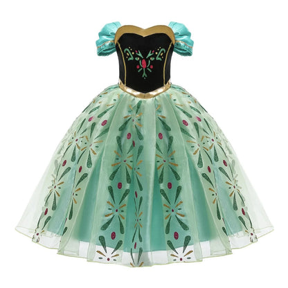 Snow Queen Elsa Dresses for Girls Costumes Kids Cosplay Halloween Princess Children Gowns Clothing Party Dresses Outfits 2-10Yrs