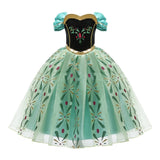 Snow Queen Elsa Dresses for Girls Costumes Kids Cosplay Halloween Princess Children Gowns Clothing Party Dresses Outfits 2-10Yrs