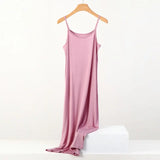 XL to 8XL Lengthen Modal Dress Plus size Spaghetti strap bottoming dresses Halter sundress Camisoles slips Inner Petticoat