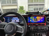 For Jeep Wrangler 2018-2022 Carplay LCD Instrument Panel Dual Screen Android Multimedia Video Player GPS Navigation Android Auto