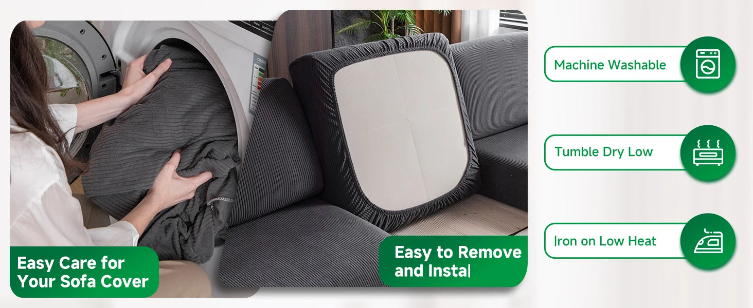 Waterproof Sofa Cover Luxury Adjustable Elastic Couch Cover for Living Room Sofa Seat Cover 1 2 3 4 seater l shaped full set