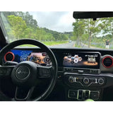 For Jeep Wrangler 2018-2022 Carplay LCD Instrument Panel Dual Screen Android Multimedia Video Player GPS Navigation Android Auto