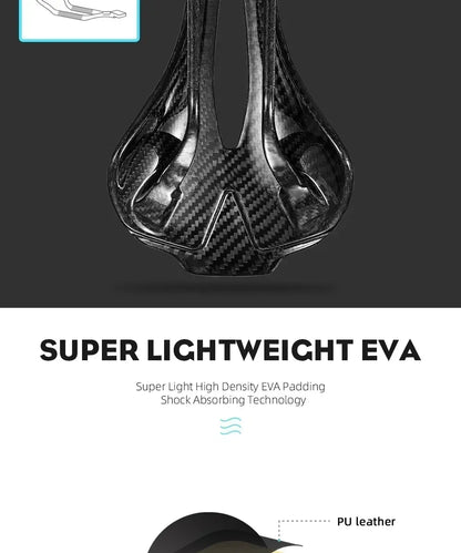 RYET Bicycle Saddle Ultralight Racing Bike Full Carbon Bike Seating Saddles 115g 7x9mm Road Sports Cushion Cycling Accessories