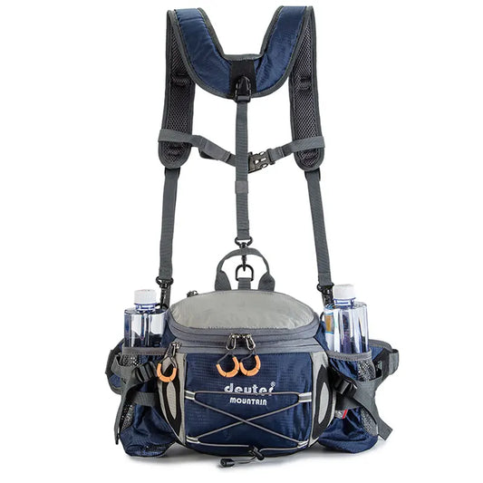 Riñonera deportiva para exteriores, para ciclismo, acampada, escalada, para hombre, senderismo, hombro, correr, botella de agua, bicicleta, riñonera, pesca