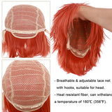BENIHAIR Synthetic Wig Cosplay Wig White Red Green Blue Pink Yellow Hair Short Layered Wig Fake Hair Extension Men Women Party Wig
