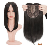 Benehair 14'' 18'' Hair Toppers with Bangs for Women Synthetic 6x6 Top Hairpieces Wigs Long Straight Clip in Hair Extension