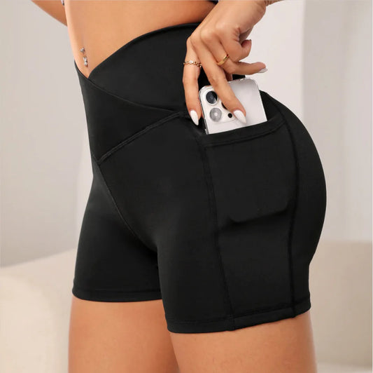 Peach High-waisted Butt-lifting Three-Point Shorts for Women for Tight Yoga, Fitness, Running, Dance, and Sports