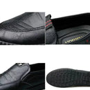 Men Leather Shoes Breathable Business Summer Slip on Loafers Man Casual Black Flats Driving Walking Shoes Moccasins