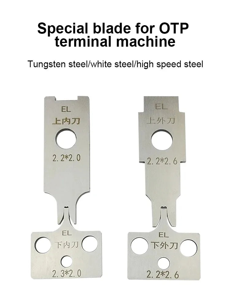 4pcs/set Mold Blade Terminals Crimping Machine Accessories Die Set Mold Blade Various Models For Terminal Machine Crimp Tools