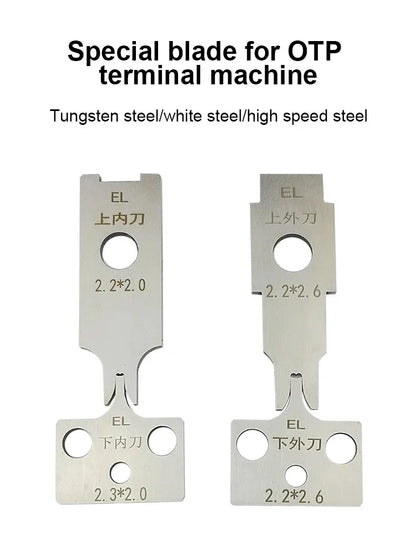 4pcs/set Terminals Crimping Machine Applicator Die Set Mold Blade Various Models For Terminal Machine Crimp Tools Accessories
