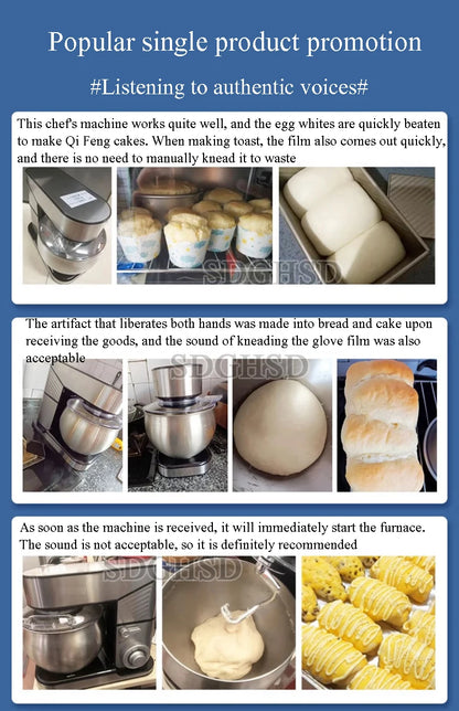 Culinary Robots Candy Home Food Processing Electric Meat Grinder Mixer Kitchen Mixers Appliances Blender the Dough Machine