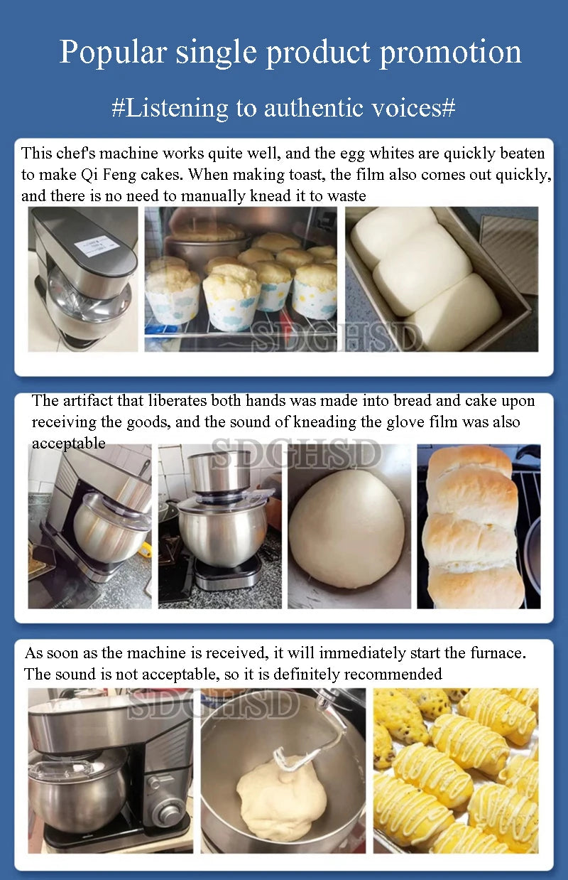 Culinary Robots Candy Home Food Processing Electric Meat Grinder Mixer Kitchen Mixers Appliances Blender the Dough Machine