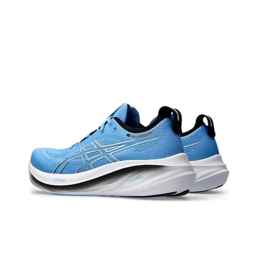 Original Asics Nimbus 26 Running Shoes Men Cushion Stability Asics Sports Shoes Unisex Sneakers White