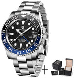 Relógio Masculino Mecânico de Luxo PAGANI DESIGN 2026 – Aço Inoxidável, Função GMT, Vidro de Safira – Marca de Alto Padrão
